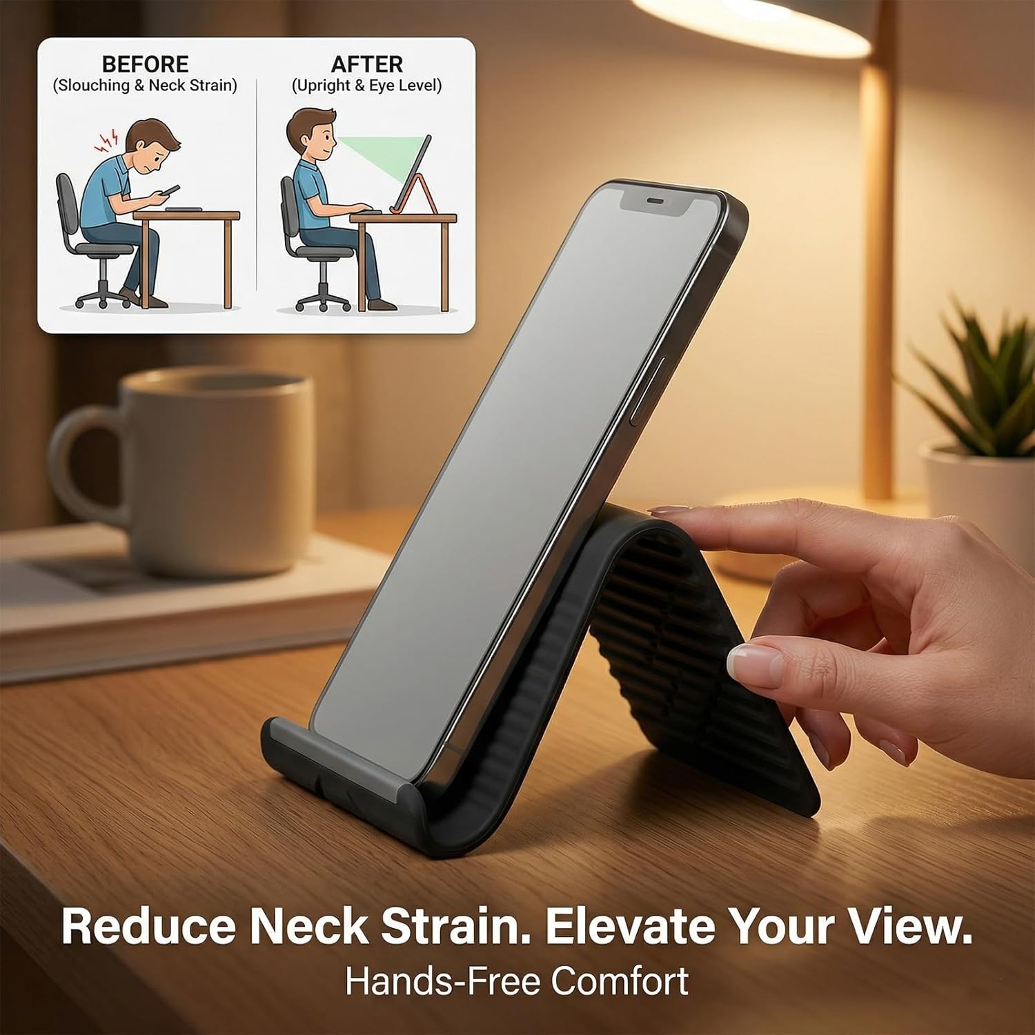 휴대용 실리콘 폰/태블릿/노트북 거치대, 창의적인 접이 - Desk Accessories 리뷰 및 가격