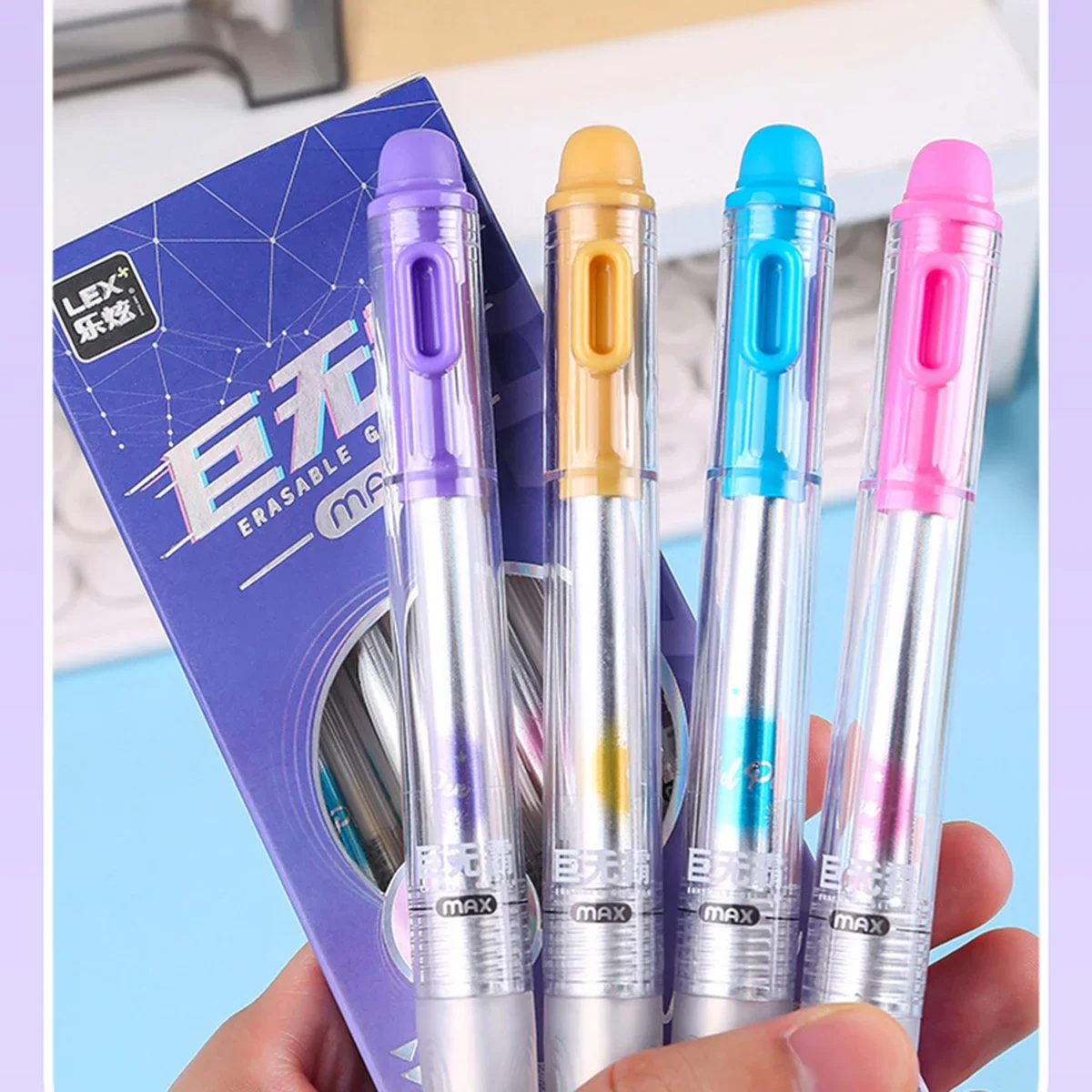 4개입, 지울 수 있는 젤 펜, 0.5mm 가는 팁,  - Retractable Eraser Pen Click 리뷰 및 가격