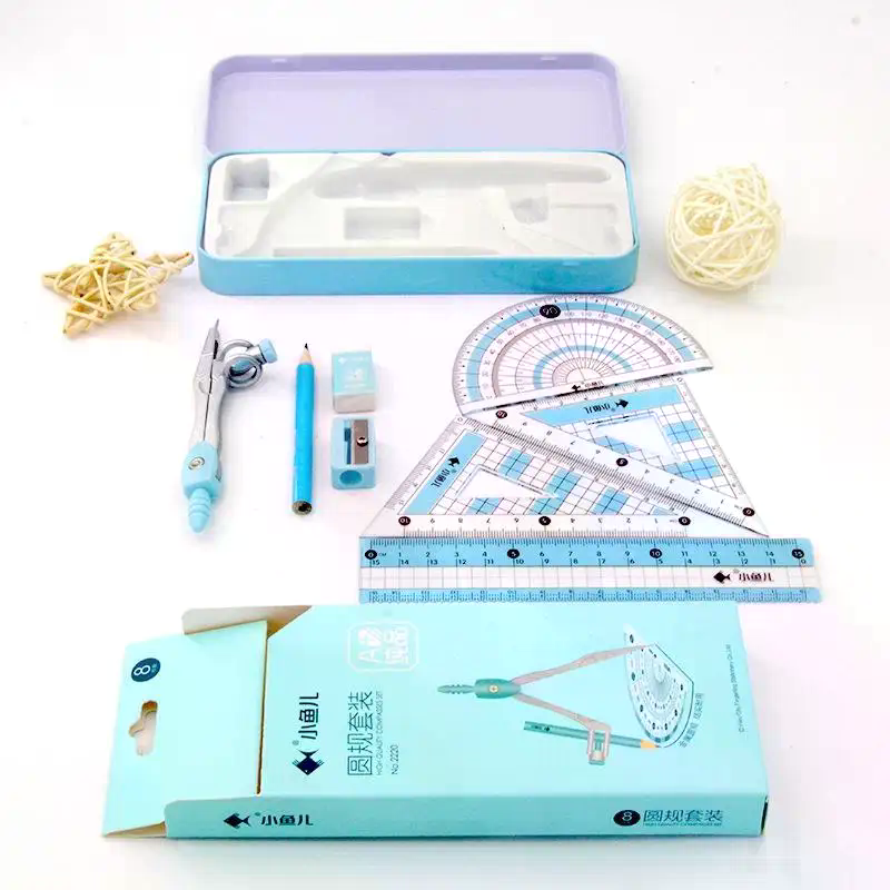 8개들이 기하학 수학 도구 세트, 학생용 자, 컴퍼스, - Math Geometry Set With Compass 리뷰 및 가격