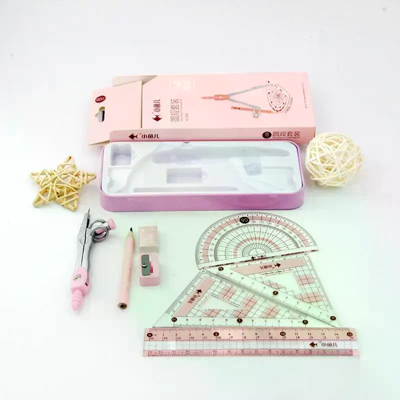 8개들이 기하학 수학 도구 세트, 학생용 자, 컴퍼스, - Math Geometry Set With Compass 리뷰 및 가격
